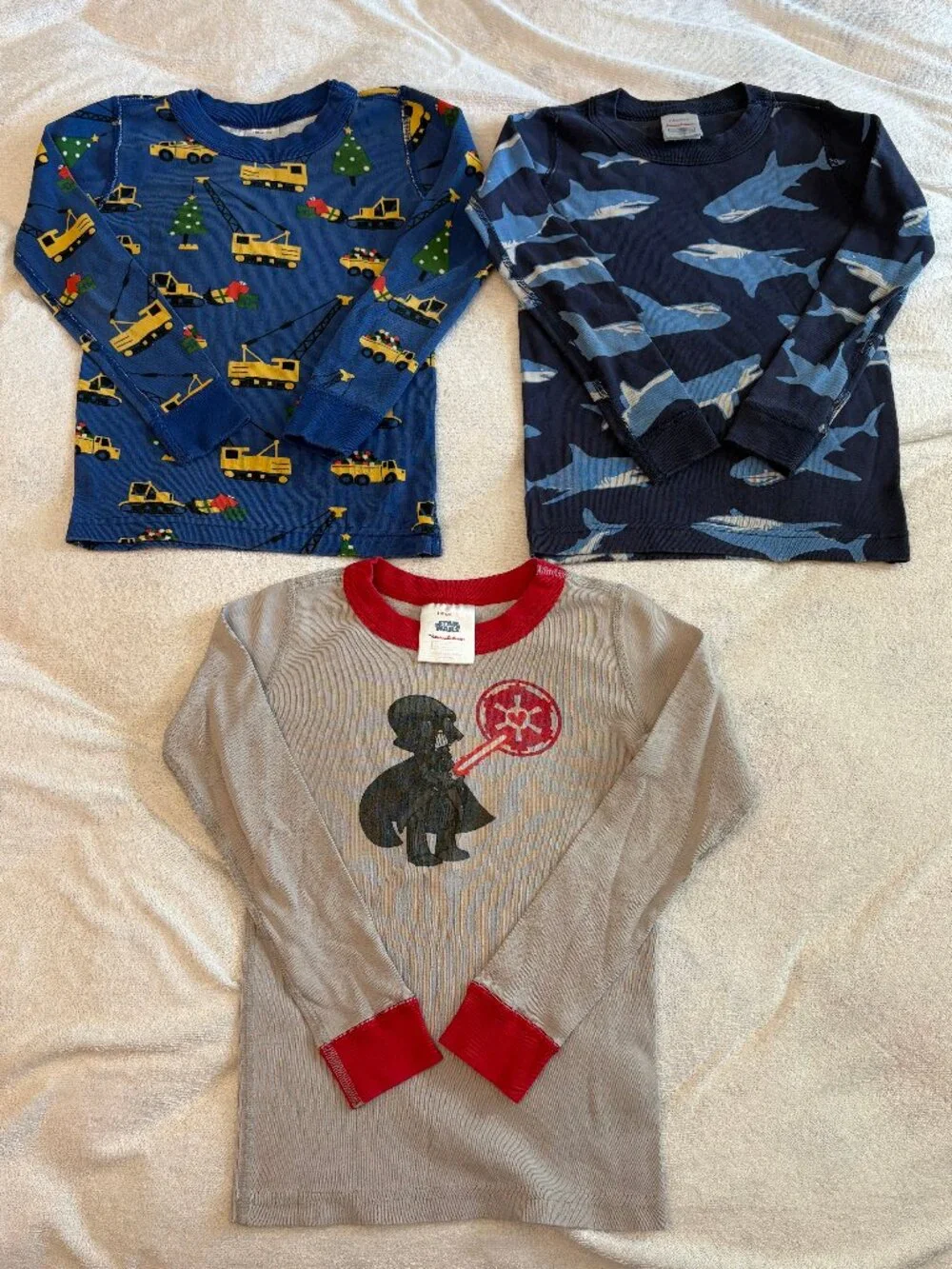 3-pack Hanna Andersson pajama shirts, size 5 (110cm)